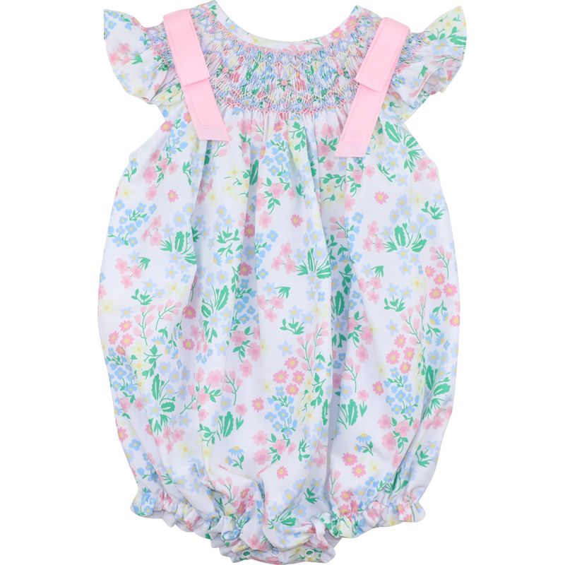 Smocked Floral Bubble