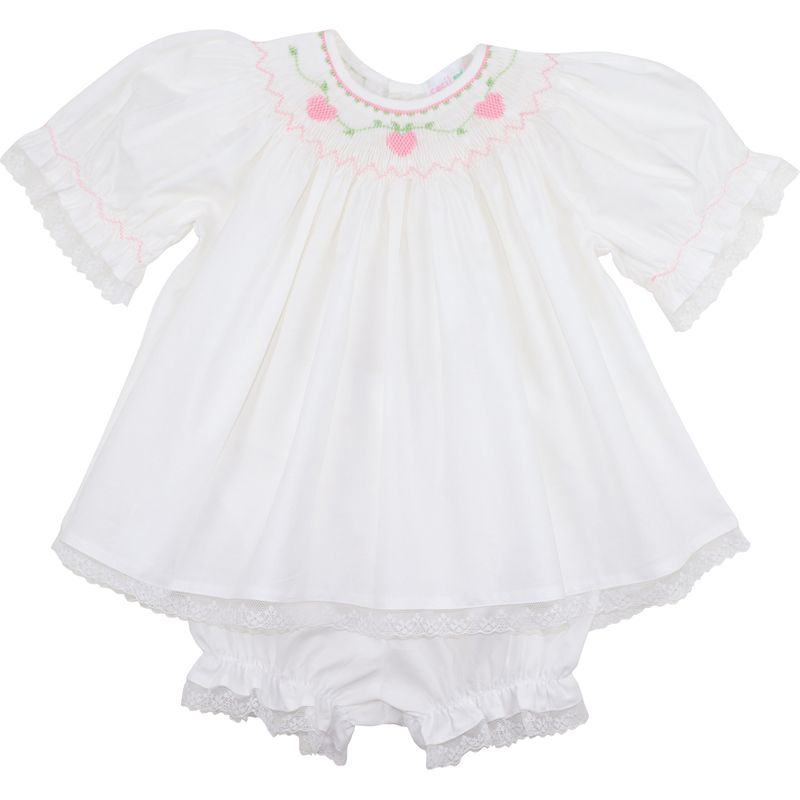Smocked Hearts Diaper Set