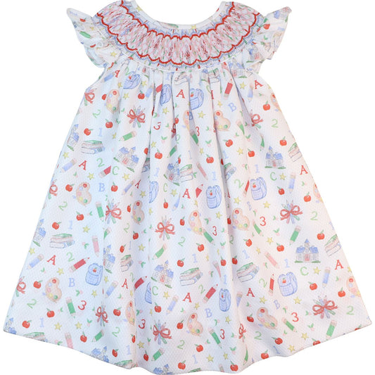 Smocked Honeycomb Back To School Dress