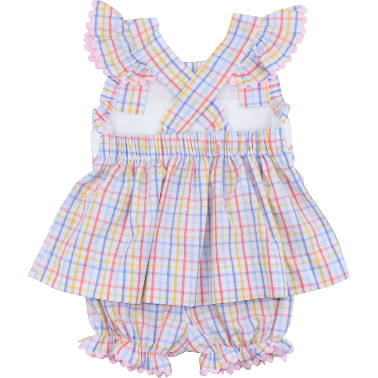 Smocked Ice Cream Diaper SetBack