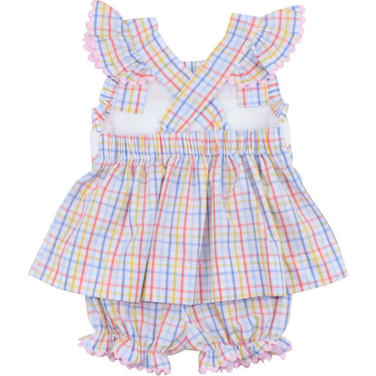 Smocked Ice Cream Diaper SetBack