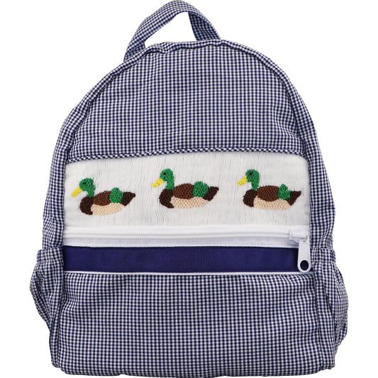 Smocked Mallards Backpack