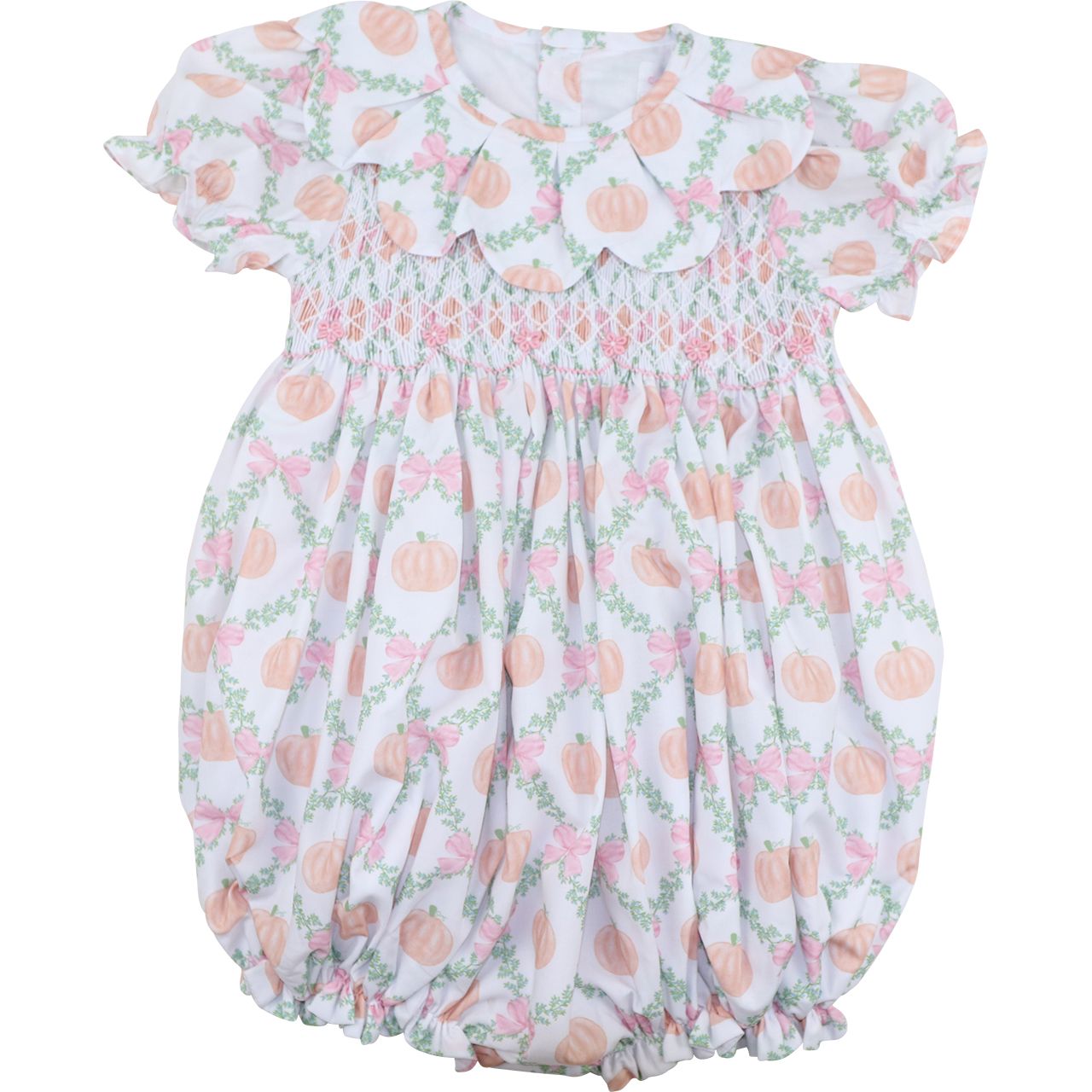 Bubble with pumpkin pattern on a white background