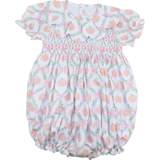 Bubble with pumpkin pattern on a white background