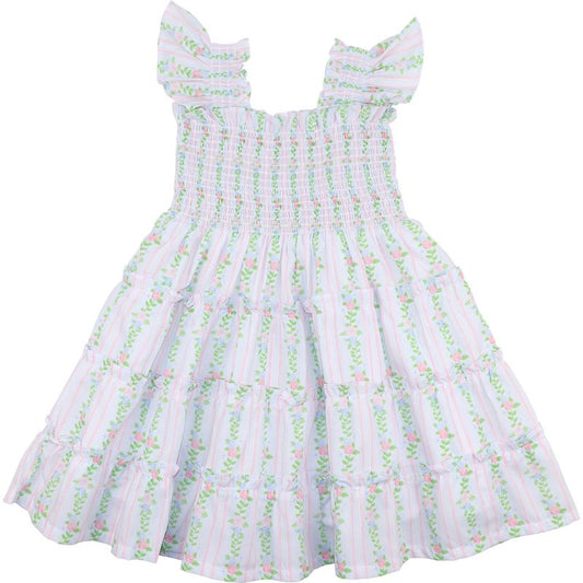 Smocked Roses Dress