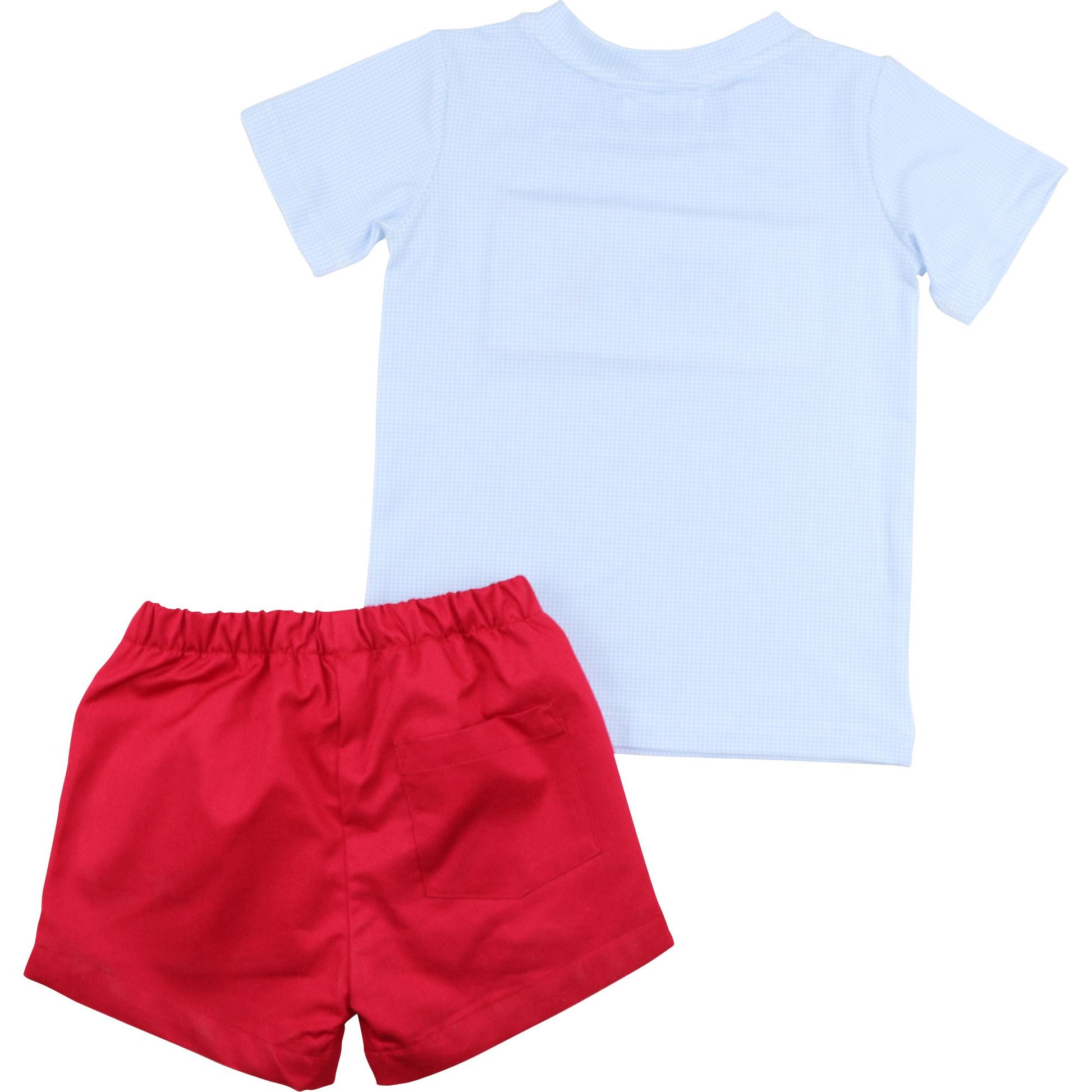 Smocked Train Short Set