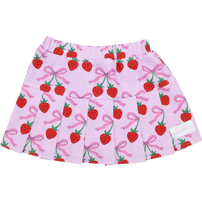 Strawberries And Bows Tennis Skirt