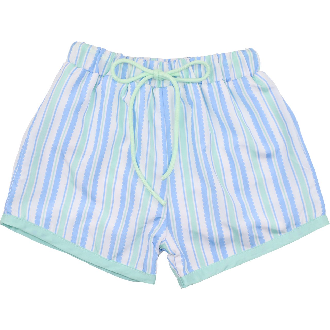 Striped Swim Trunks