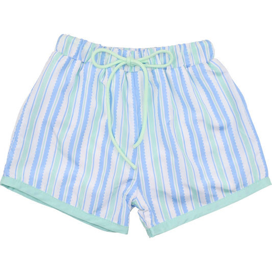 Striped Swim Trunks