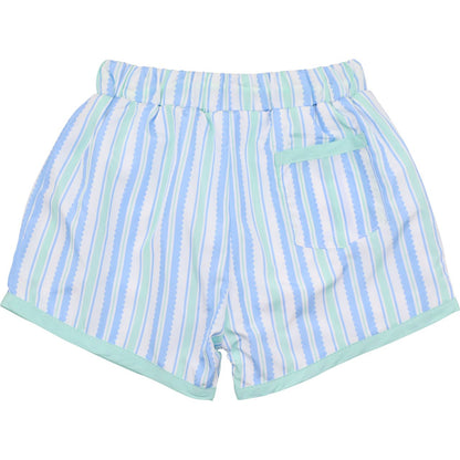 Striped Swim Trunks