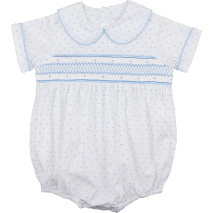 Swiss Dot Smocked Bubble