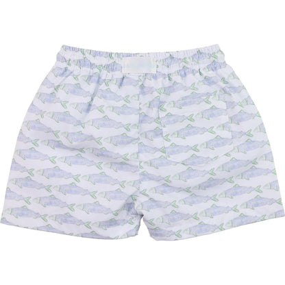 Trout Print Swim Trunks