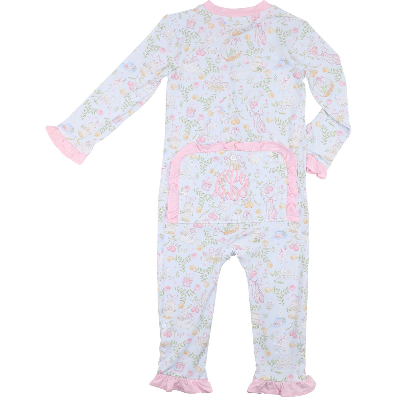 Twelve Days Of Christmas Knit Zipper Pajamas