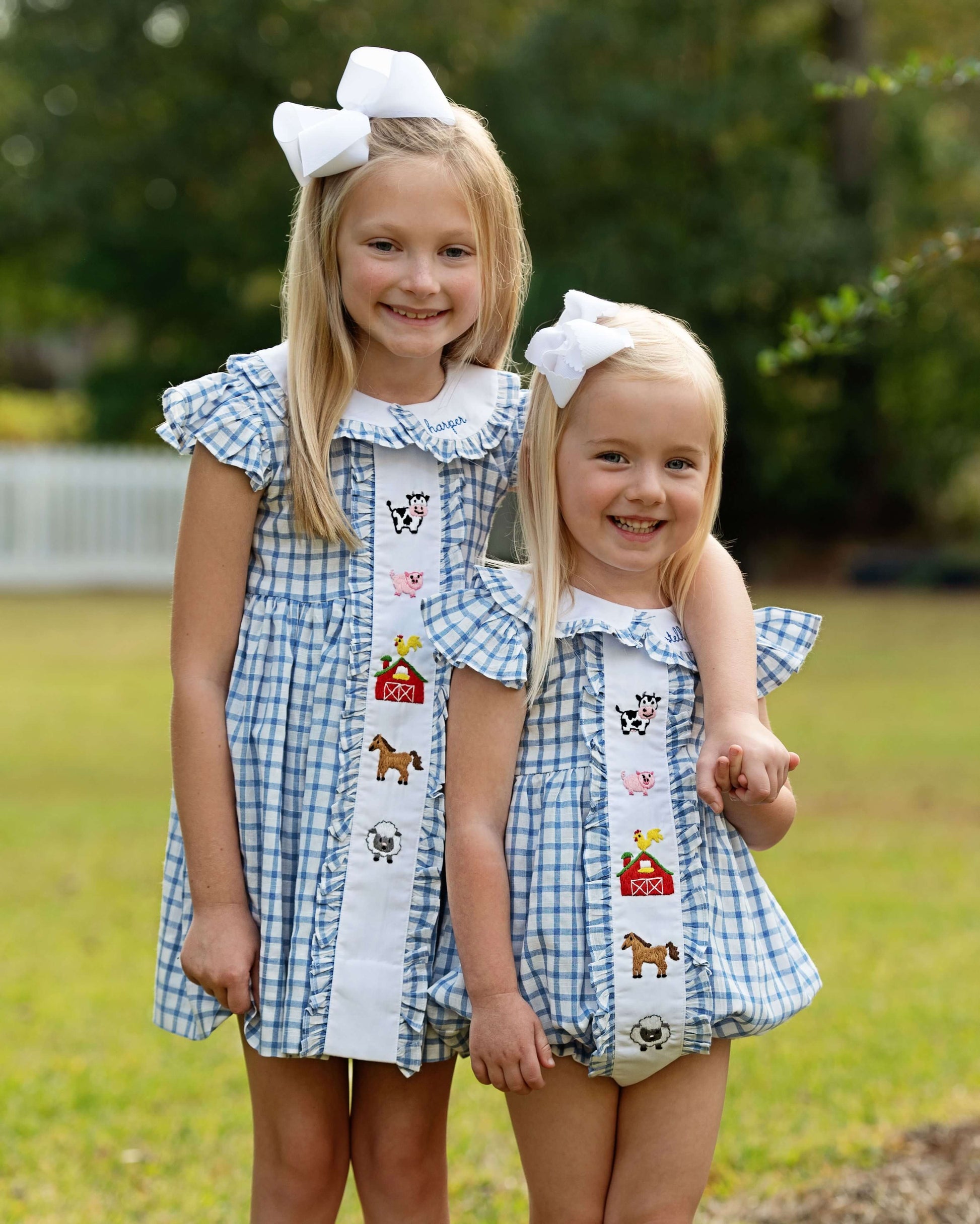 Embroidered Farm Animals Dress Size 7 Embroidered Farm Animals Dress Size 7