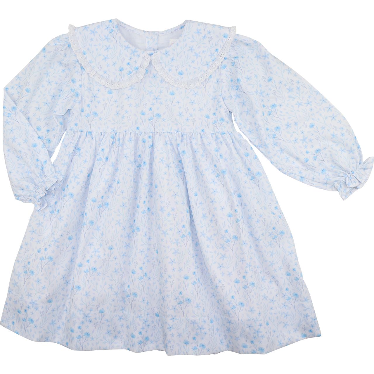 Blue Wildflower Eyelet Dress