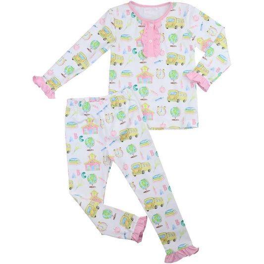 Pink Knit School Days Pajamas