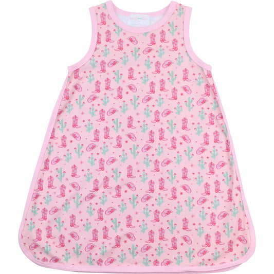 Pink And Green Knit Rodeo Play Dress