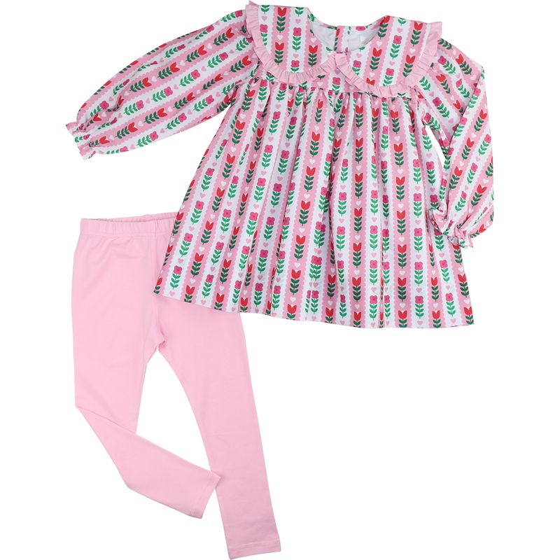 Valentine Block Print Legging Set