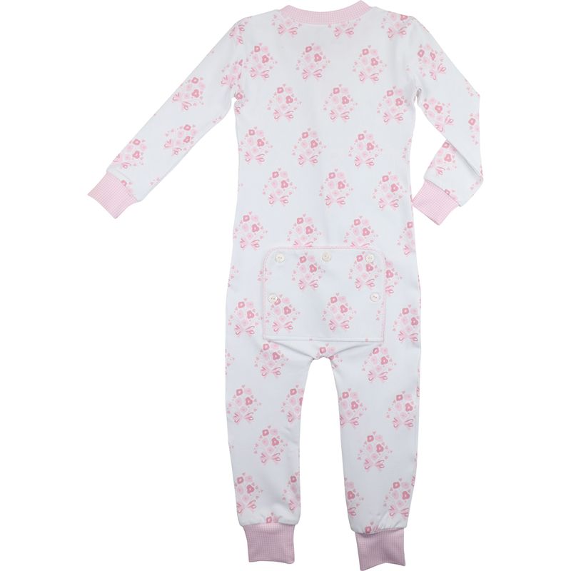 Valentine Bouquet Knit Zipper Pajamas