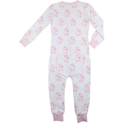 Valentine Bouquet Knit Zipper Pajamas