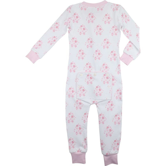 Valentine Bouquet Knit Zipper Pajamas