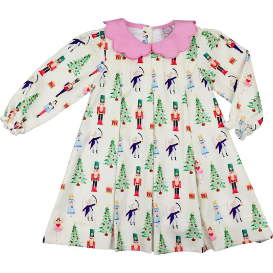 Corduroy Nutcracker Ballet Pleated Dress