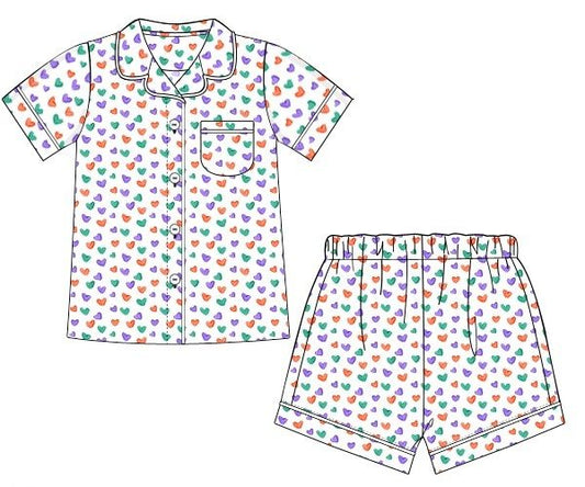 Waldemar Heart Knit Pajamas