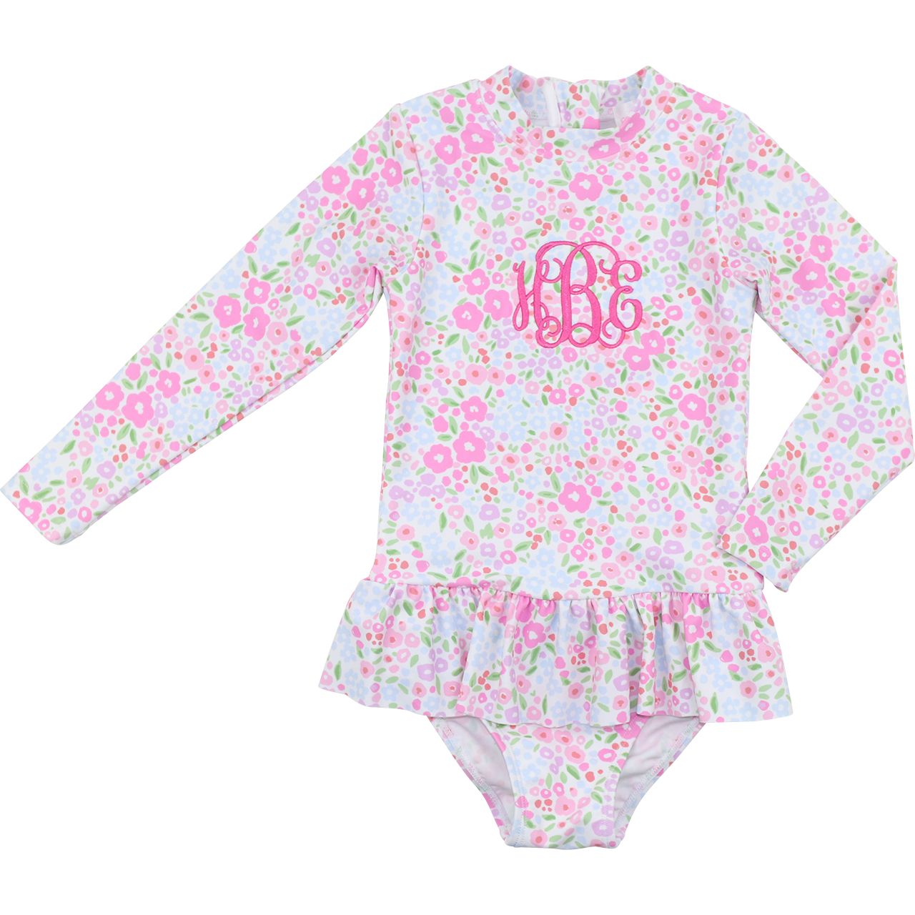 Whimsical Floral Ruffle Swimsuit