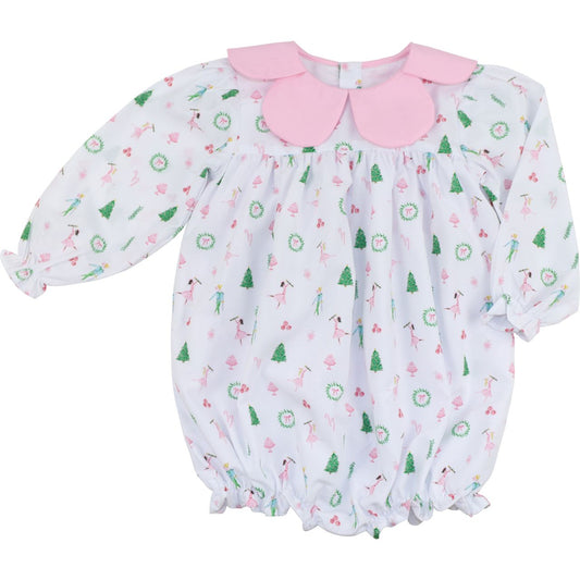 Whimsical Nutcracker Scalloped Collar Bubble