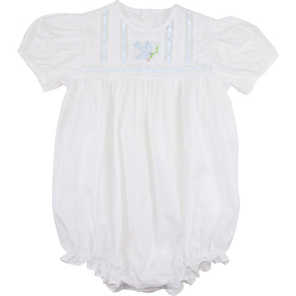White Dove Heirloom Ruffle Bubble