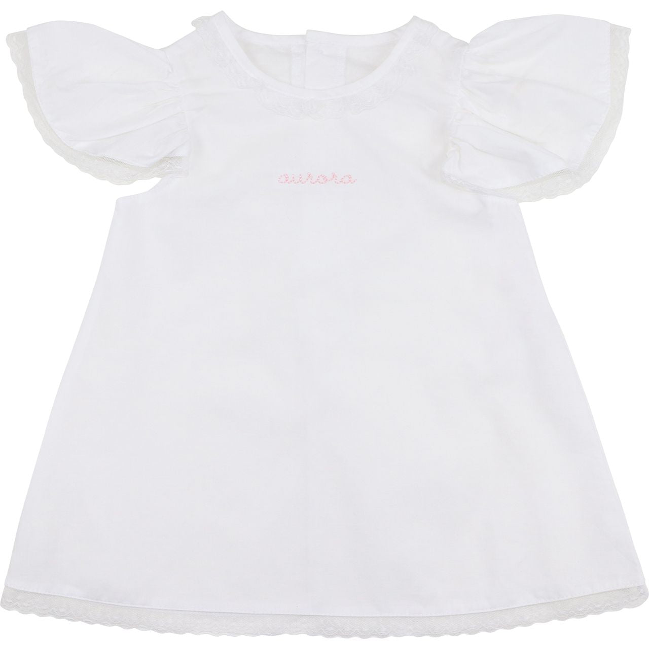 White Lace Heirloom Baby Gown