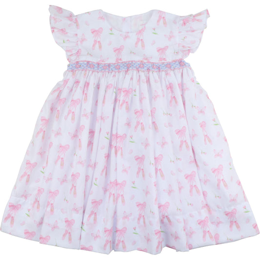 Pink Smocked Ballet Dress