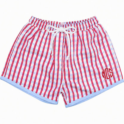 Windowpane Swim Trunks3