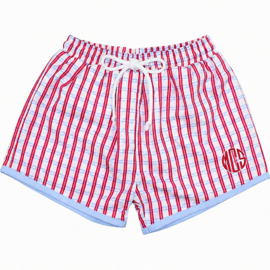 Windowpane Swim Trunks3