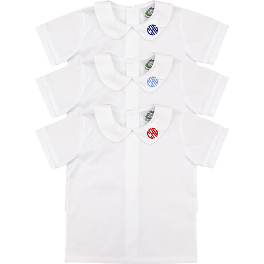 Boys White Peter Pan Shirt