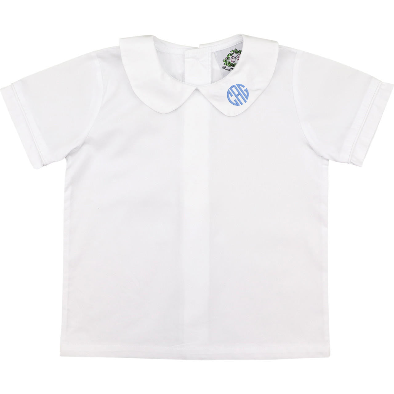 Boys White Peter Pan Shirt