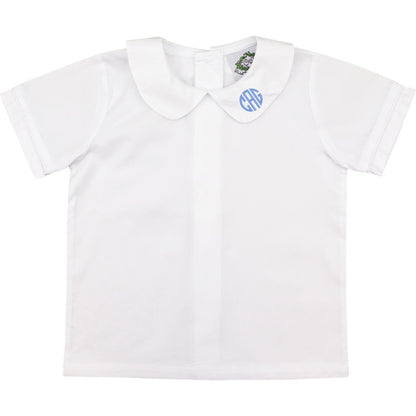 Boys White Peter Pan Shirt