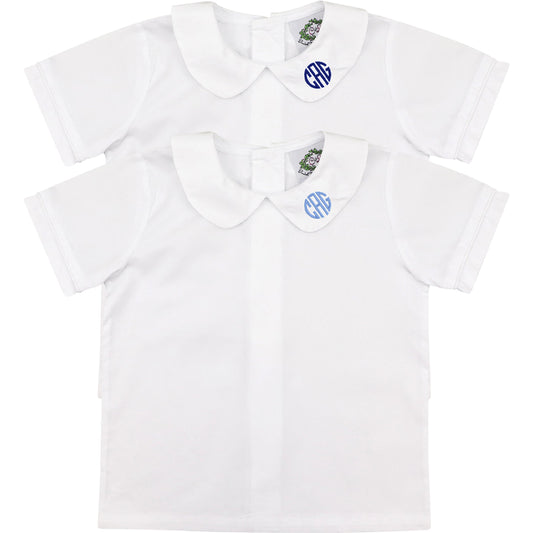 Boys White Peter Pan Shirt