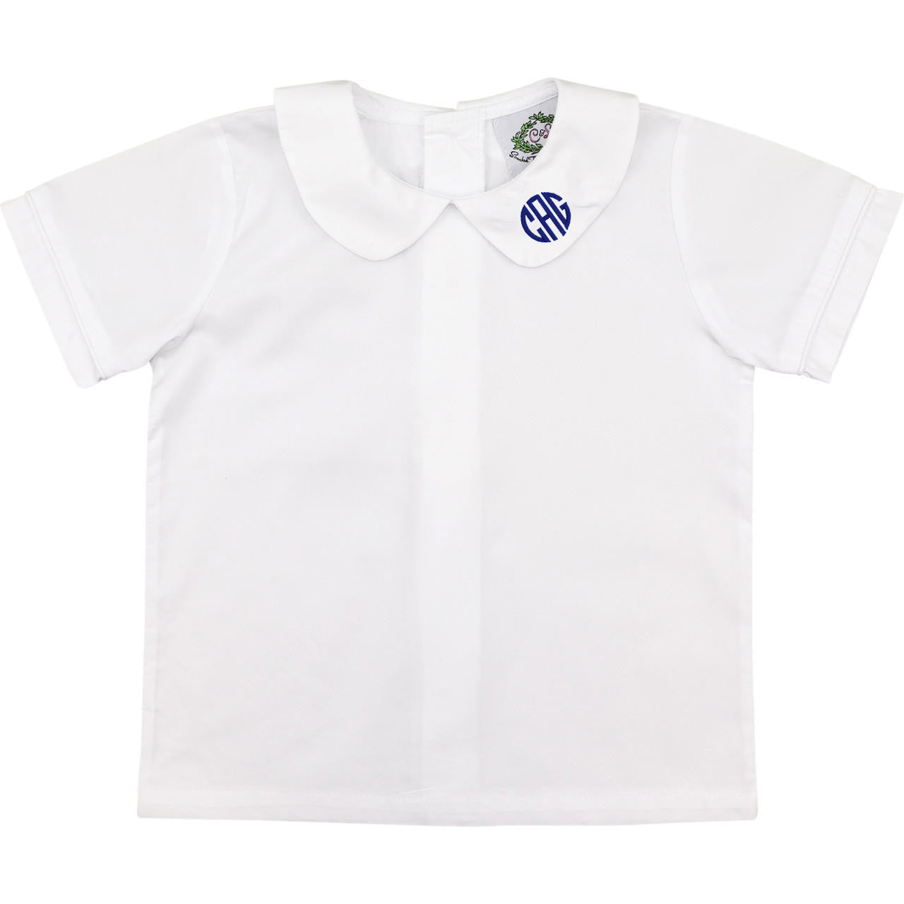 Boys White Peter Pan Shirt