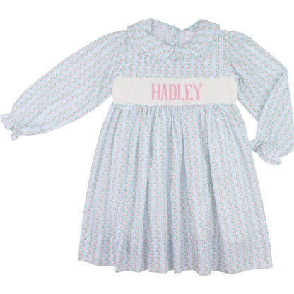 Floral Vines Custom Smocked Dress