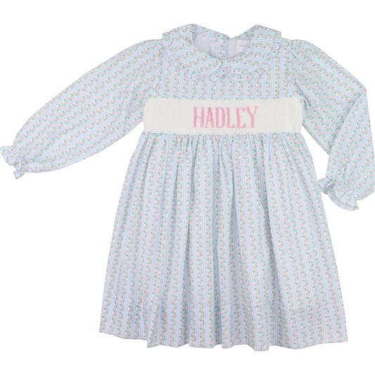 Floral Vines Custom Smocked Dress