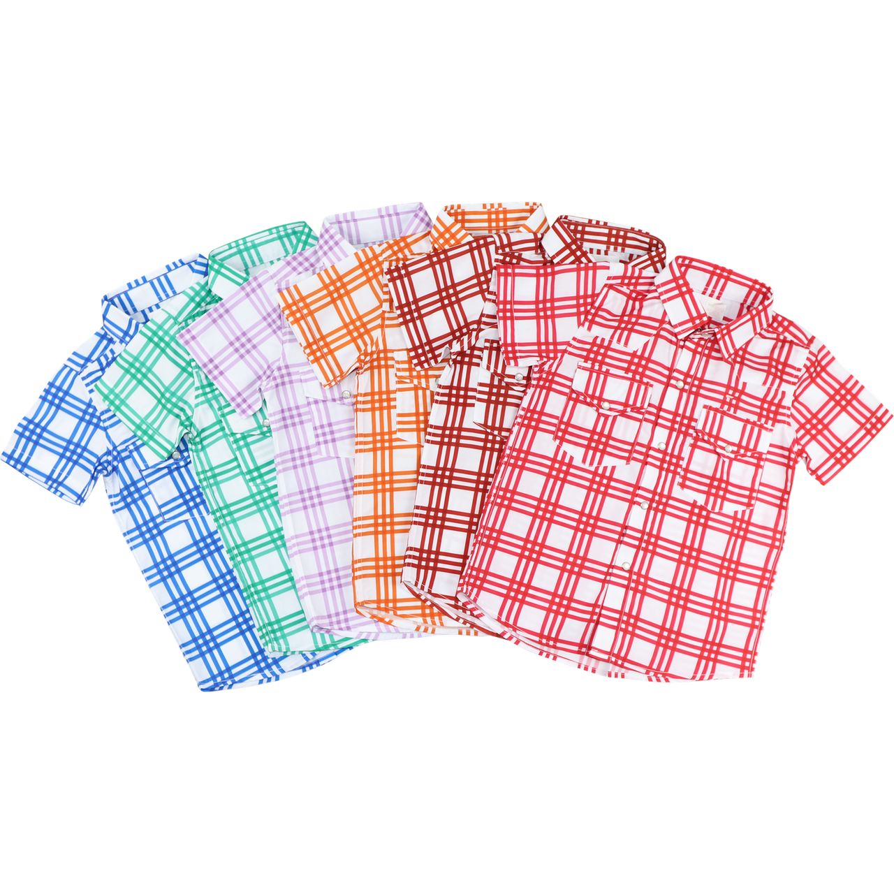 Red Plaid Pearl Snap Shirt