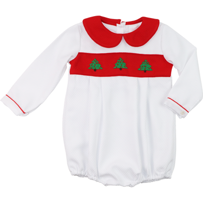 Honeycomb Embroidered Christmas Tree Bubble
