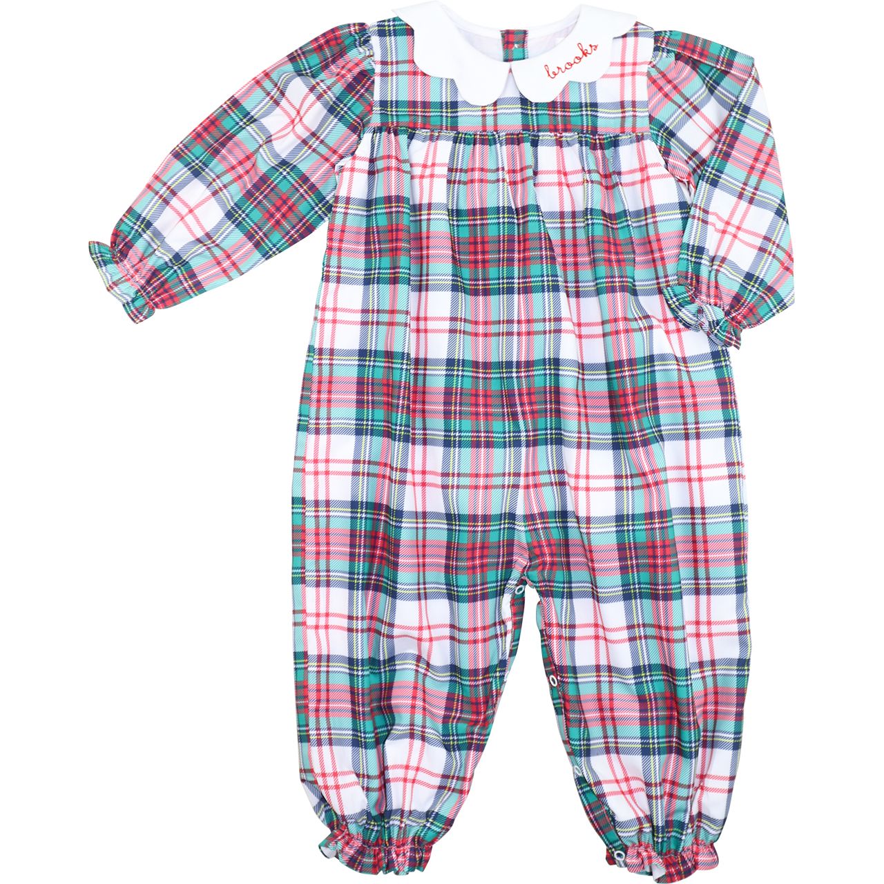 Holiday Tartan Plaid Long Bubble