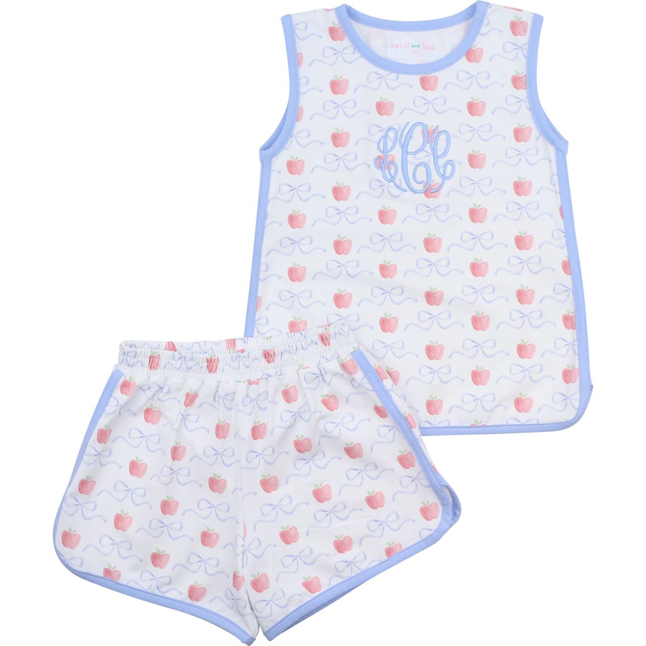 Blue Apple And Bow Knit Play Set