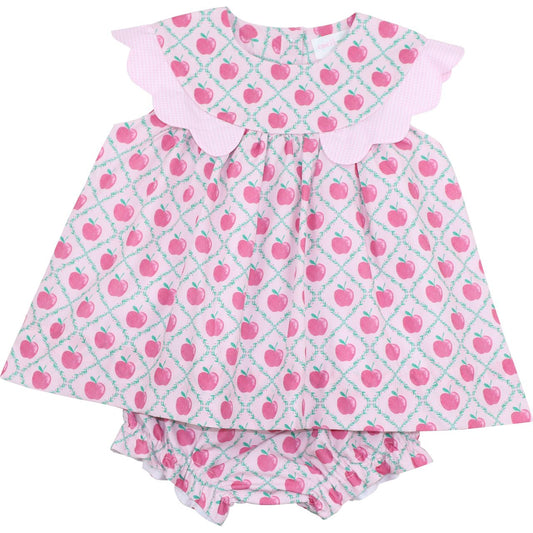 Pink Apple Diaper Set