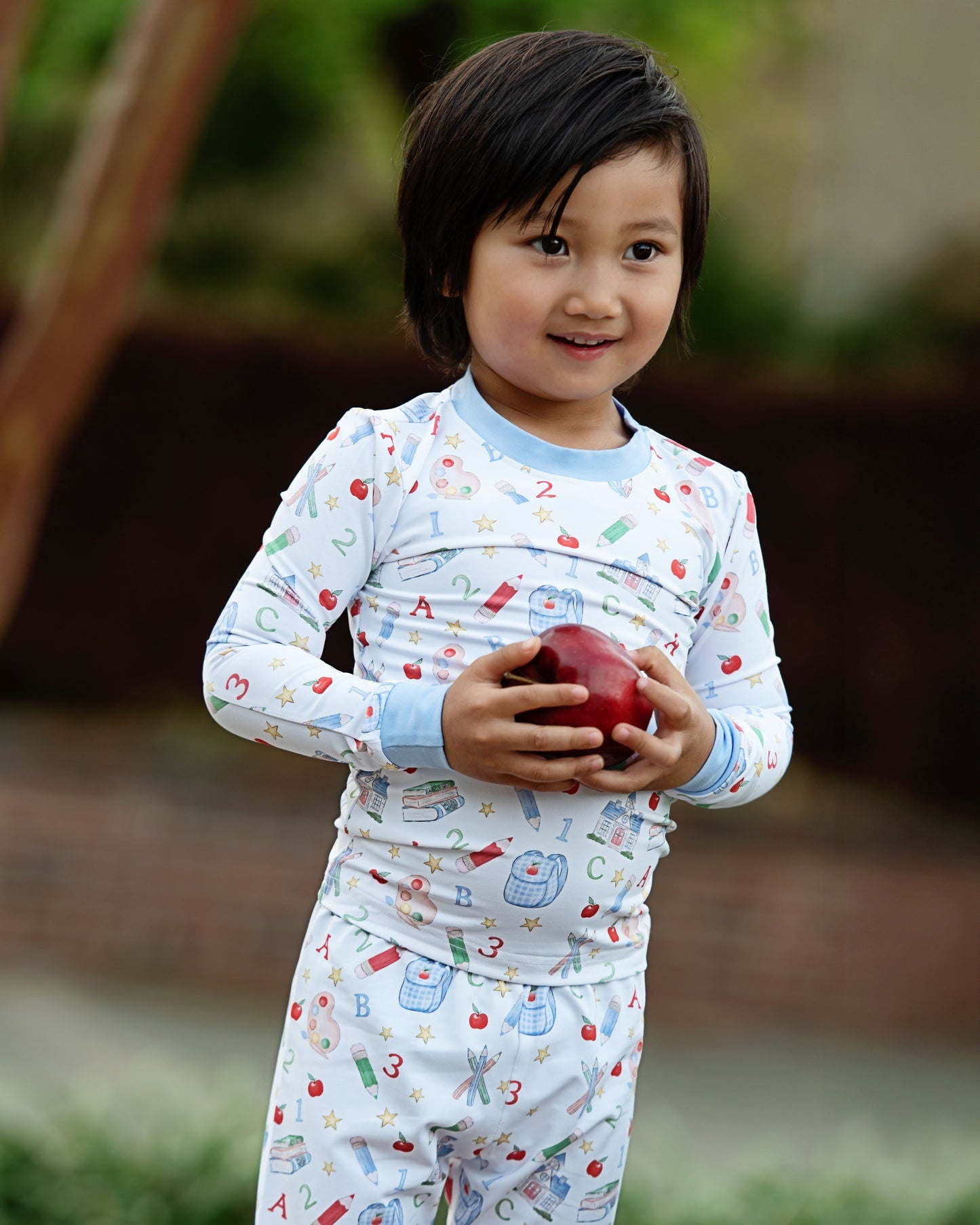 Boys Back To School Knit Pajamas