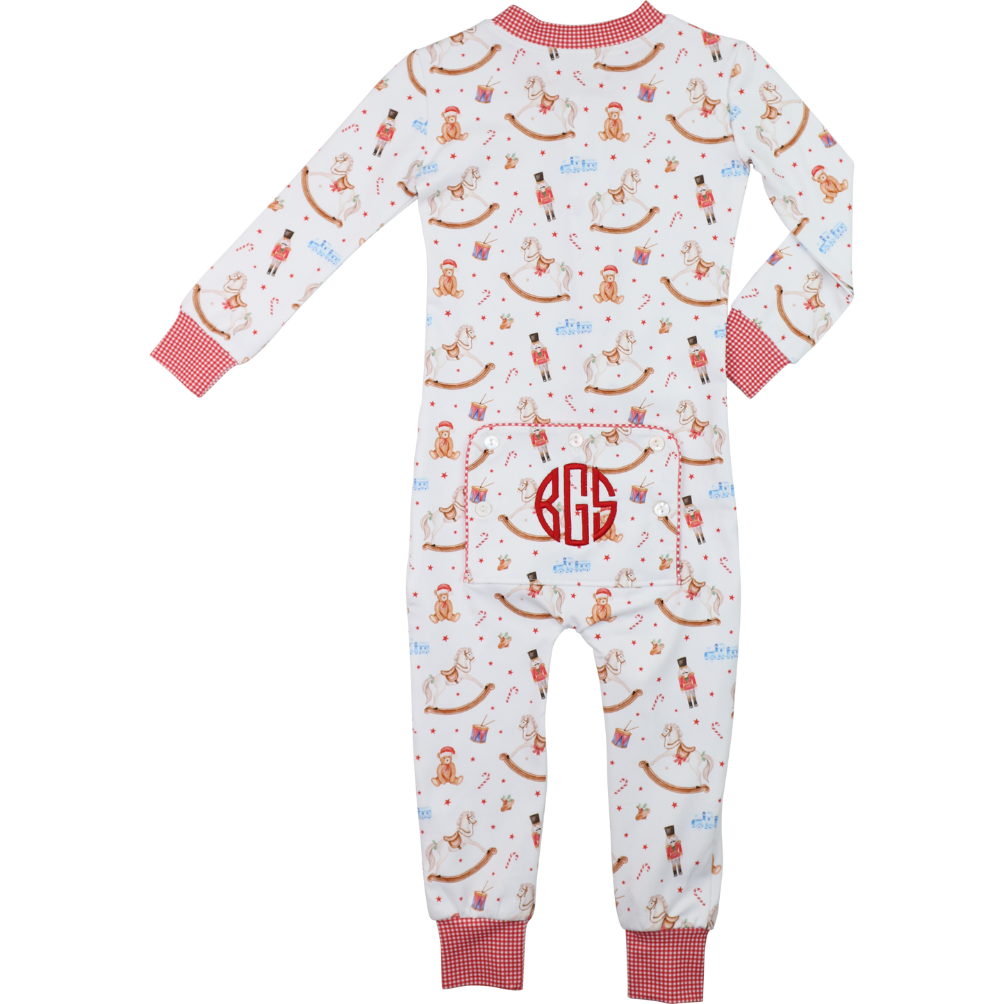 Nutcracker And Rocking Horse Knit Zipper Pajamas