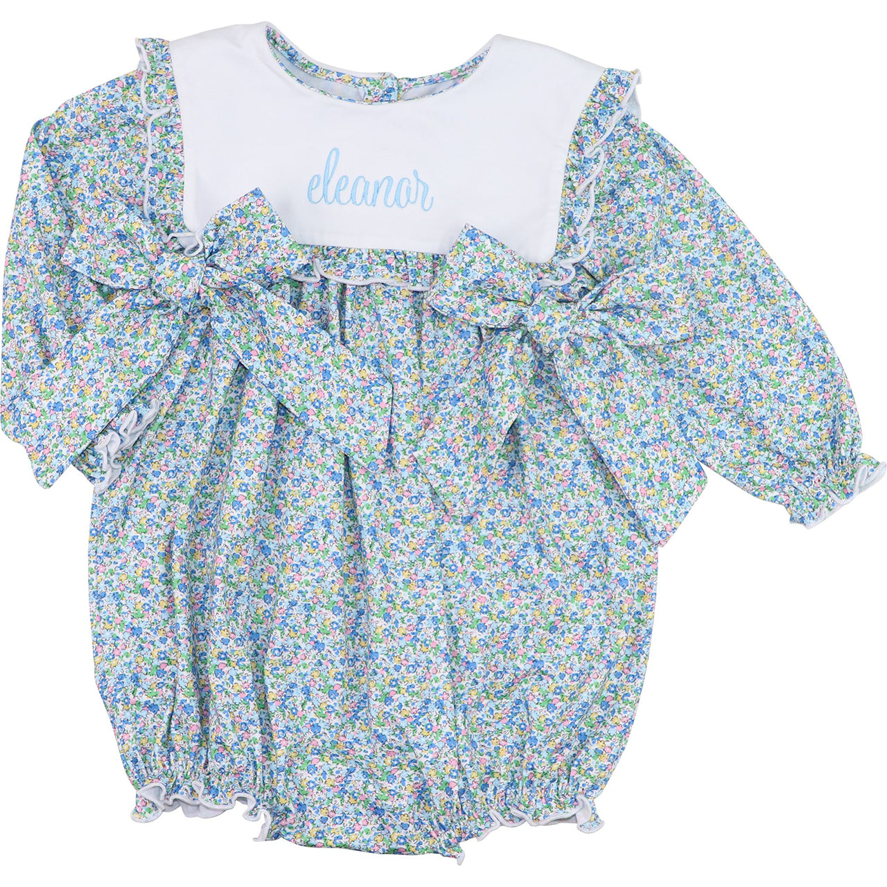 Petite Floral Knit Bow Bubble