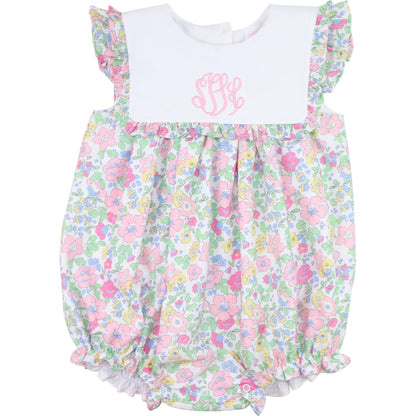Pink Floral Seersucker Bubble